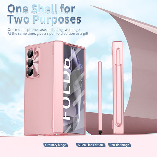 Electroplated Z Fold 7, 6, 5, 4 Hinge, Pen Slot Case