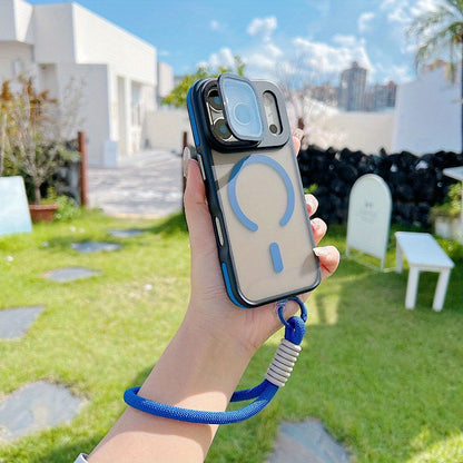 High-end Phone Case with Hidden Stand and Lanyard iPhone 17