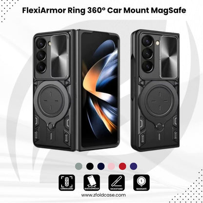 FlexiArmor Ring – Z Fold 7/6/5 360° Car Mount MagSafe Case