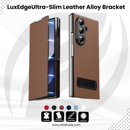 LuxEdge Fold 7,6,5,4– Ultra-Slim Leather Alloy Bracket Case