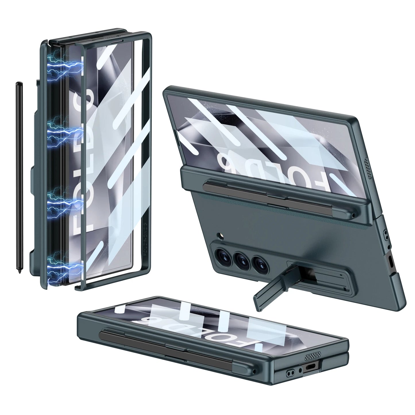 Protection Magnetic Pen Slot Case For Z Fold Series