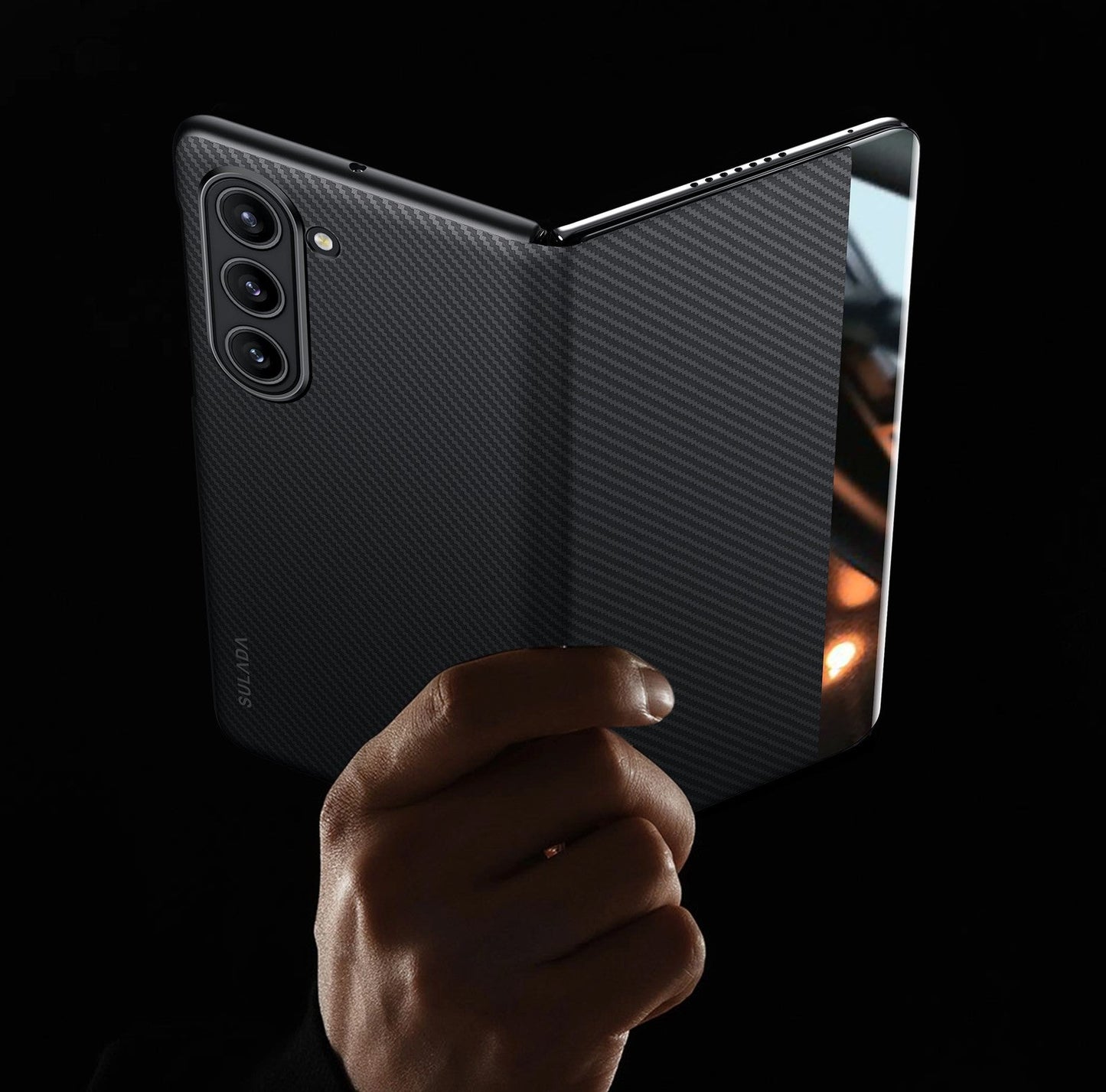 MagCarbon Wallet  Z Fold 7, 6,5,4 - Carbon Fiber with MagSafe  Case