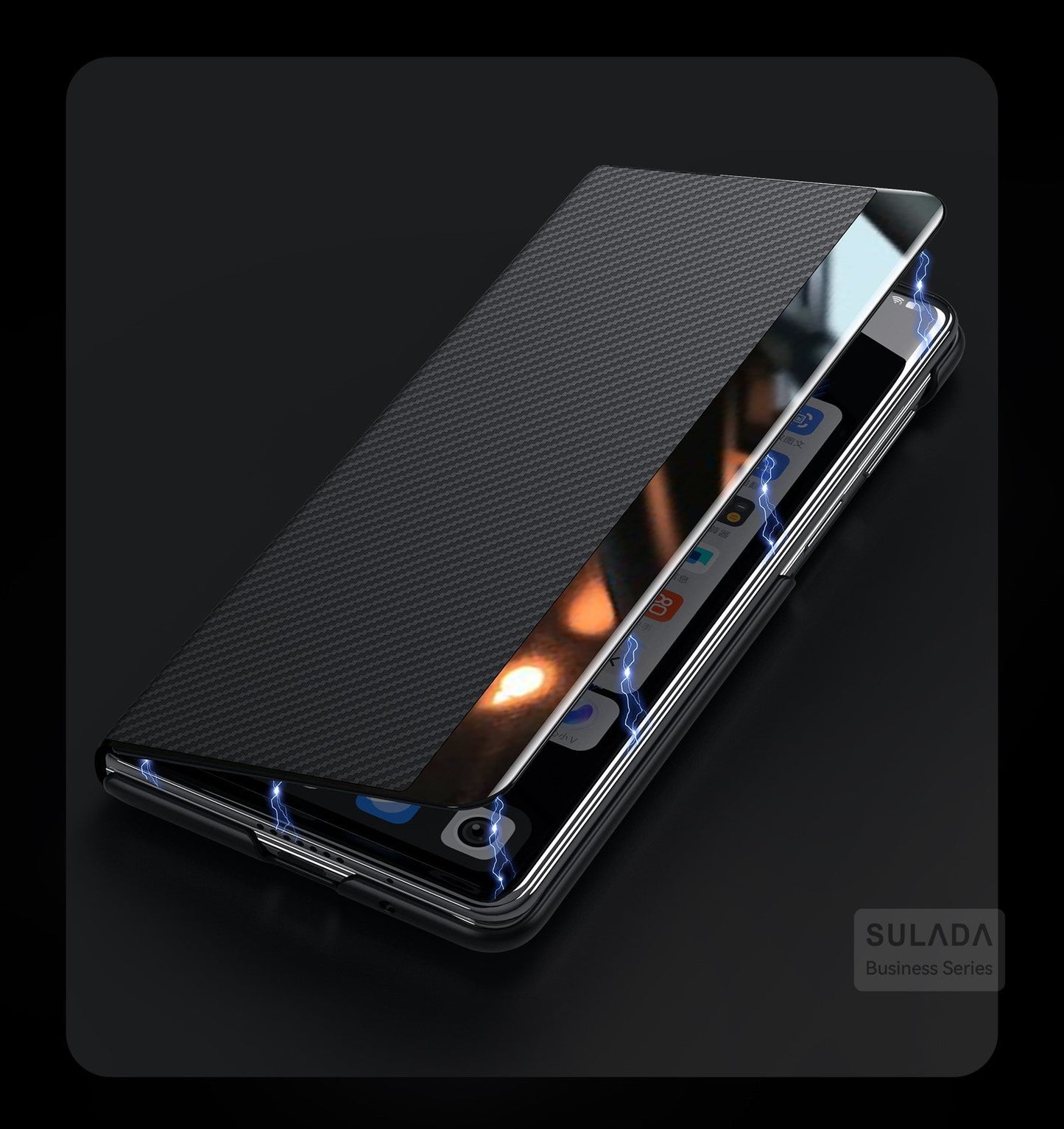 MagCarbon Wallet  Z Fold 7, 6,5,4 - Carbon Fiber with MagSafe  Case