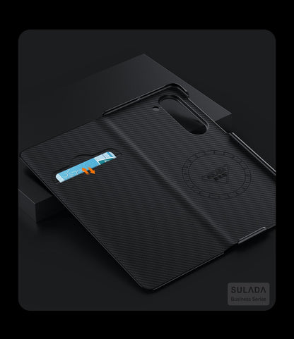 MagCarbon Wallet  Z Fold 7, 6,5,4 - Carbon Fiber with MagSafe  Case