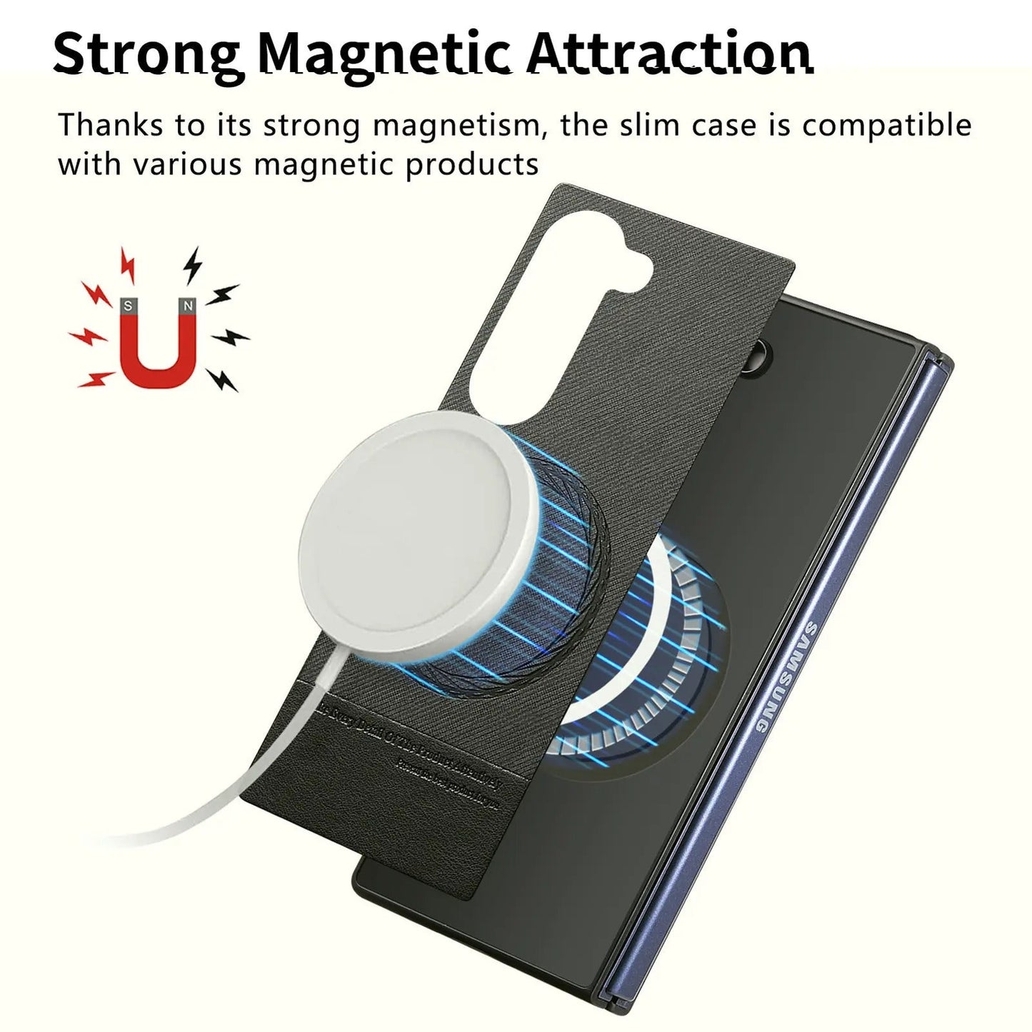MagSplice Fold 7,6,5,4 Ultra-Slim Leather Magnetic Case