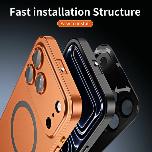 Luxury Suitable Metal Frame Case for iPhone 17 Series