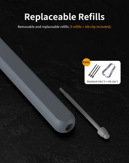 SlimTouch Electromagnetic S Pen with Adhesive Pen Slot for Z Fold 7/6/5/4