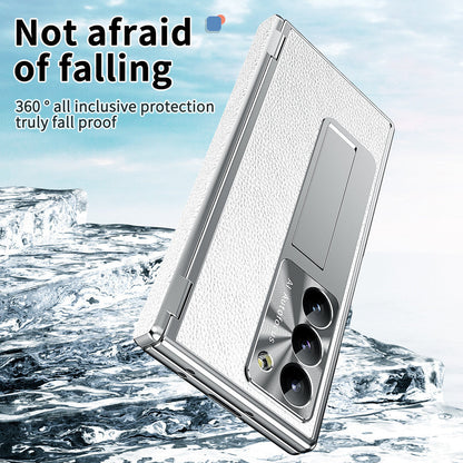 Prestige Z Fold 7, 6, 5, 4 Leather S Pen Bracket Case