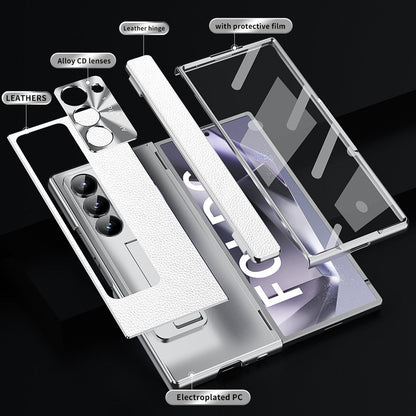 Prestige Z Fold 7, 6, 5, 4 Leather S Pen Bracket Case