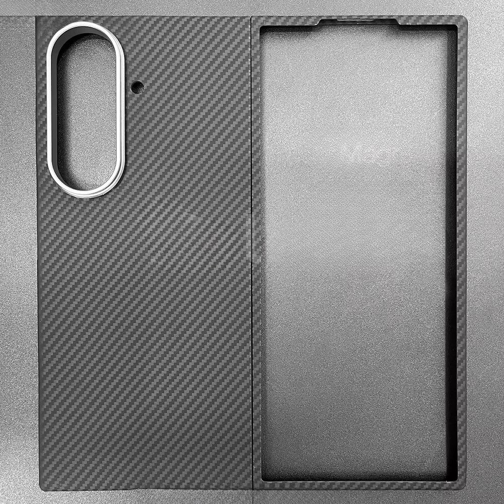 FeatherShield –  Z Fold 7, 6 Ultra-Slim Aramid Carbon MagSafe Case
