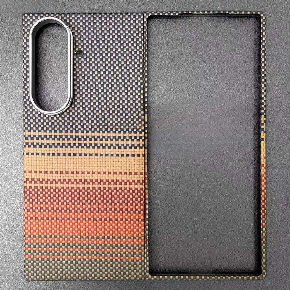 FeatherShield –  Z Fold 7, 6 Ultra-Slim Aramid Carbon MagSafe Case