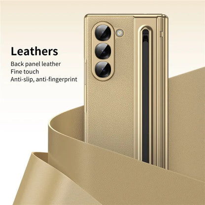 SlimPen Leather – Ultra-Slim Z Fold 7 S Pen Slot & Screen Protection Case