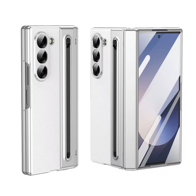 SlimPen Leather – Ultra-Slim Z Fold 7 S Pen Slot & Screen Protection Case