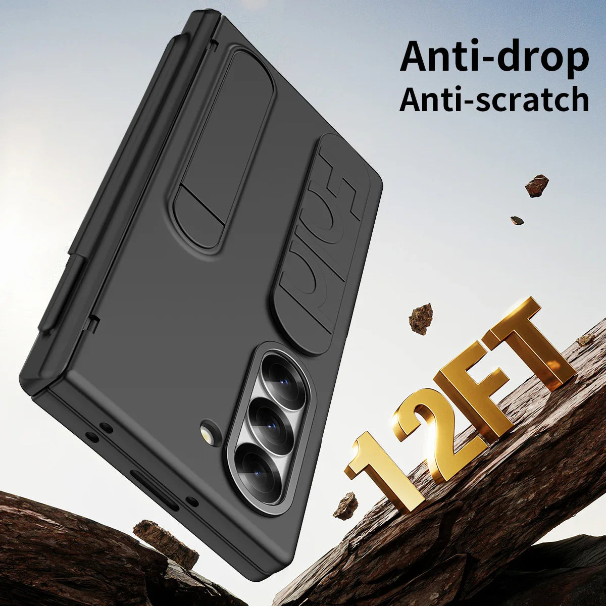 UltraSlim PenShield  Z Fold 7, 6, 5  Pen Holder & Hinge Protection Case