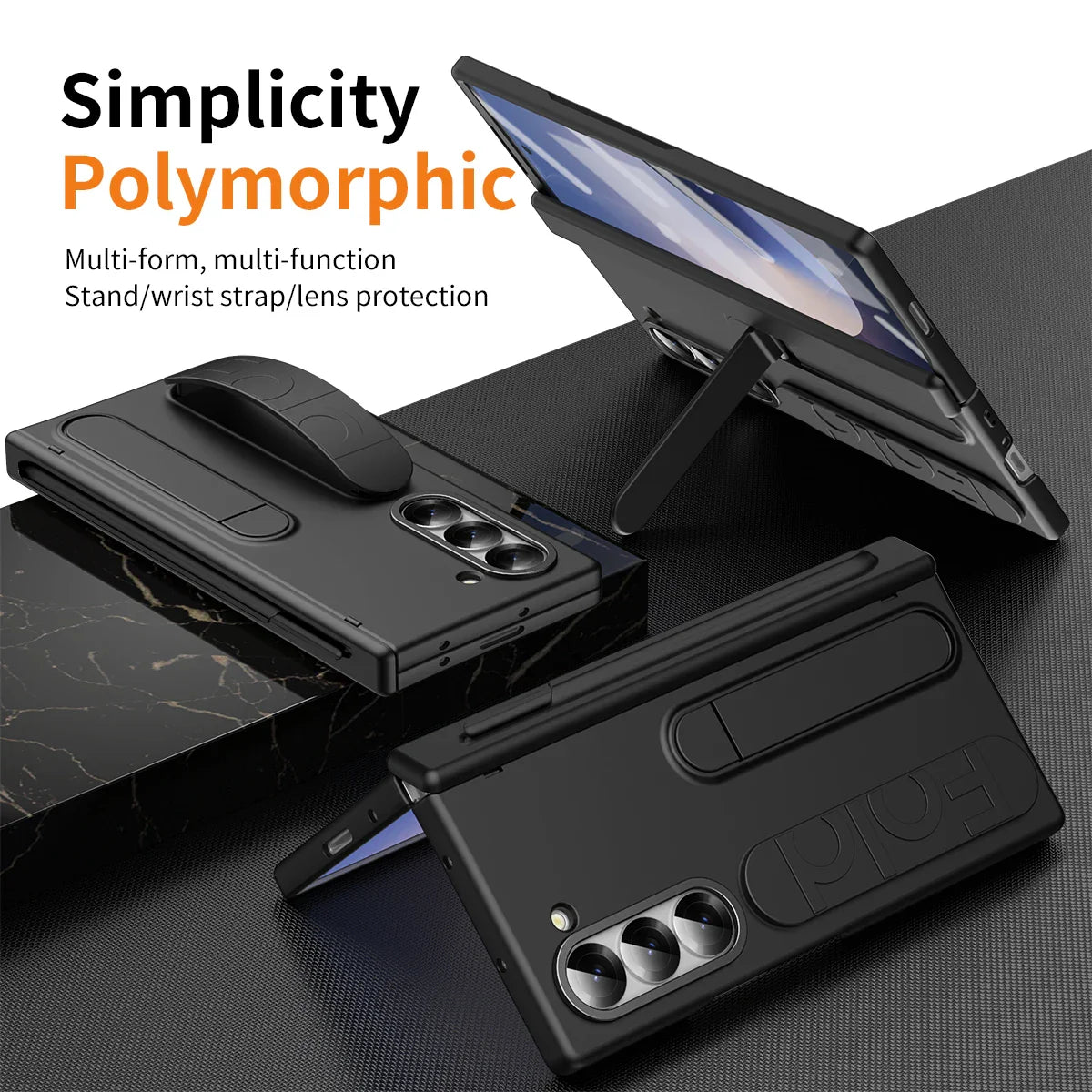 UltraSlim PenShield  Z Fold 7, 6, 5  Pen Holder & Hinge Protection Case