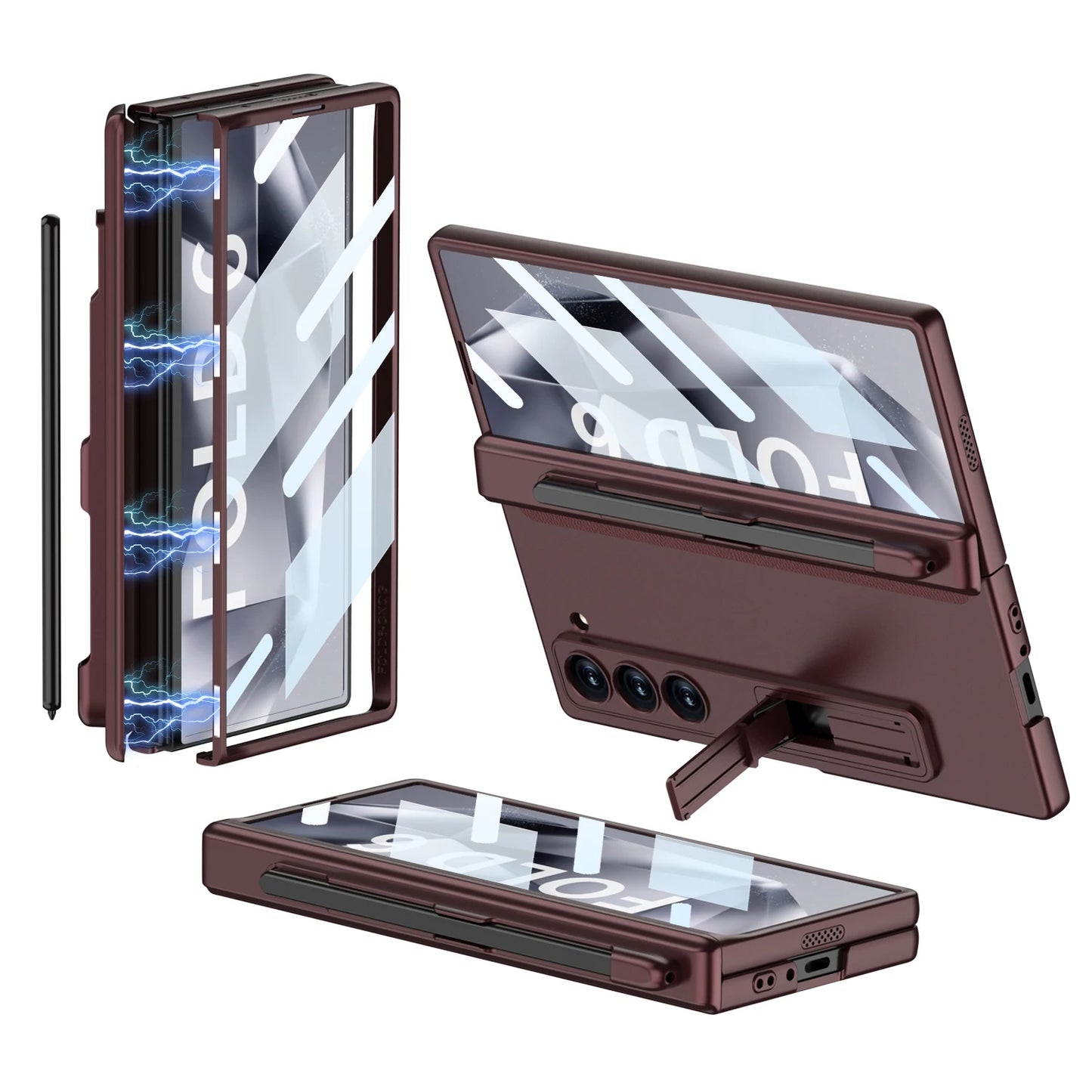 Protection Magnetic Pen Slot Case For Z Fold Series